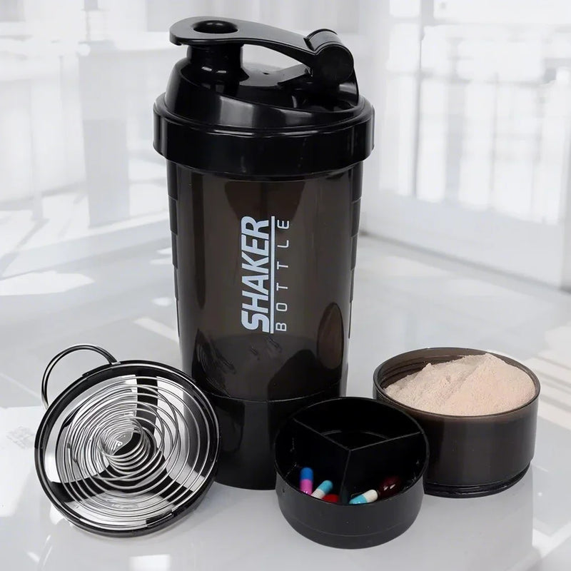 3-Layer Protein Shaker Bottle